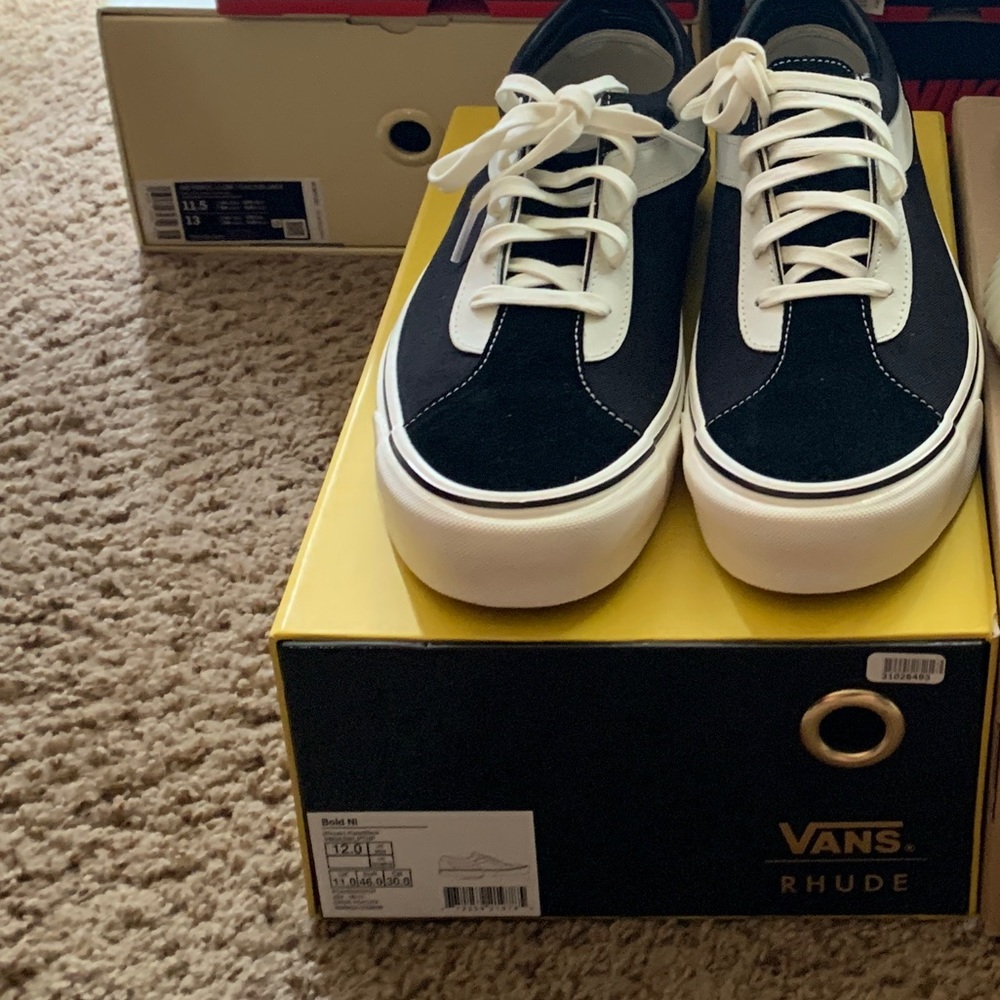 Rhude X Vans Black Size 12